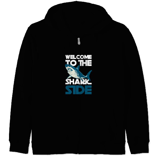 Great White Shark Shark Fin Sailing Tiger Shark Zip Hoodies