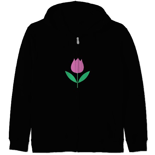 Tulip Garden Gardening Zip Hoodies