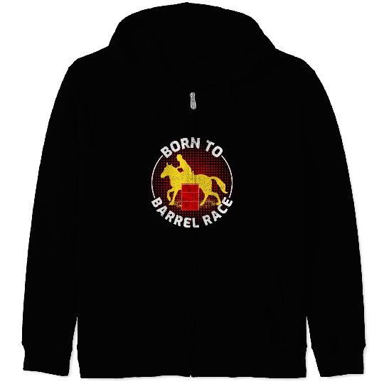 Barrel Racer Rodeo Racing Horse Riding Race Funny Zip Hoodies