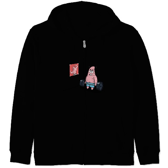 Majin Buu vs Patrick - Funny Anime Gym and Workout Zip Hoodies
