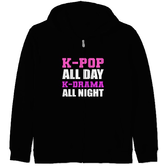 K-pop All-day Movie-goer Gift Zip Hoodies