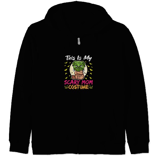 This Is My Scary Mom Costume Funny Halloween Zip Hoodies