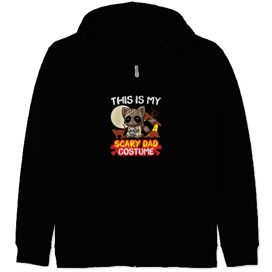 This Is My Scary Dad Costume Funny Halloween Zip Hoodies