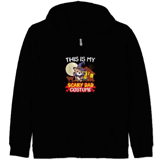 This Is My Scary Dad Costume Funny Halloween Zip Hoodies