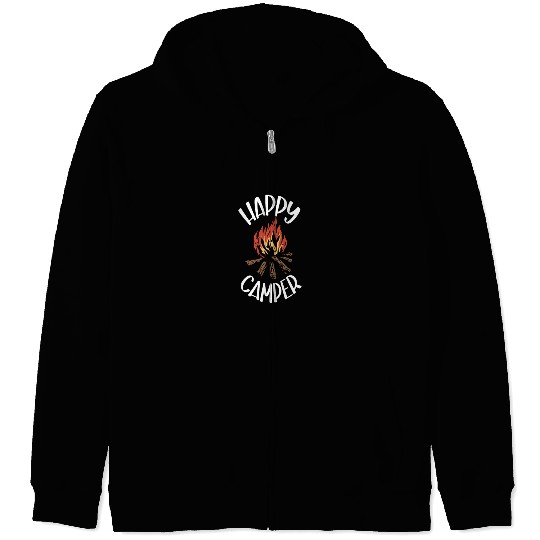 Camping Camper Present Nature Lover Van Zip Hoodies