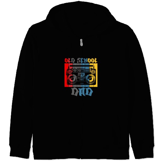 Old School Dad Hip Hop Lover Zip Hoodies