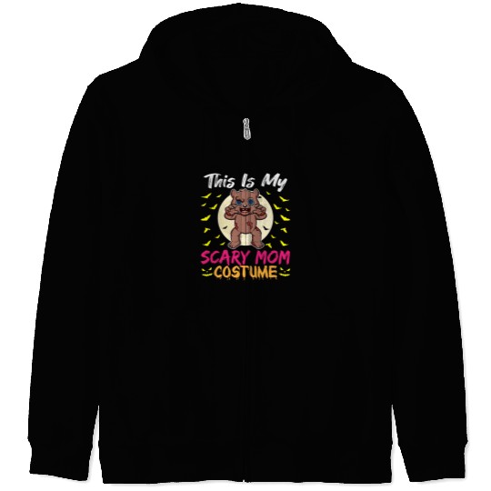 This Is My Scary Mom Costume Funny Halloween Zip Hoodies