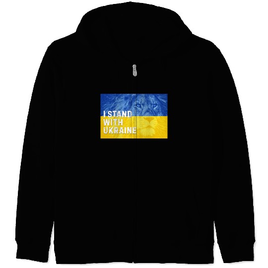 Ukraine Independence Day. I Stand with Ukraine Zip Hoodies