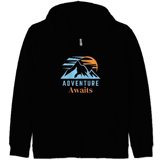 Adventure Awaits Zip Hoodies
