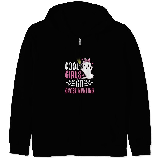 Cool girls go ghost hunting Zip Hoodies