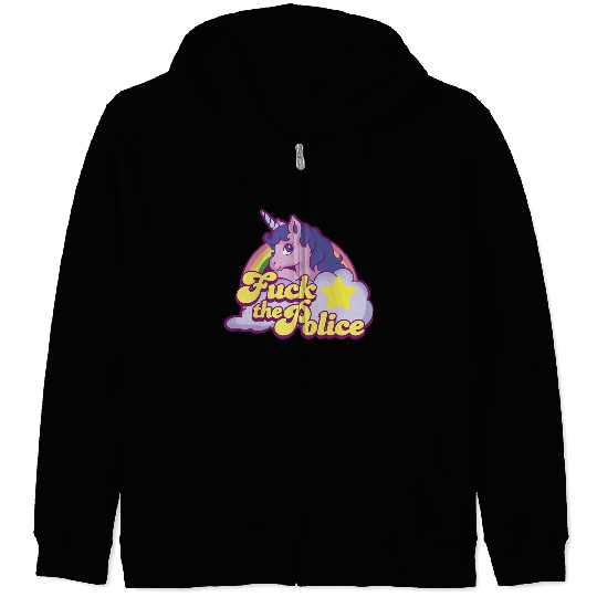 FUCK THE POLICE Zip Hoodies
