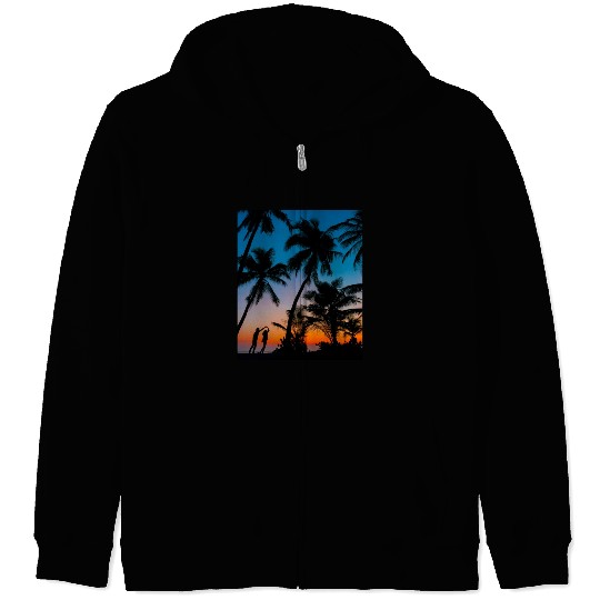 SWEETNESS OF DANCE -SUNSET IMAGE. Zip Hoodies