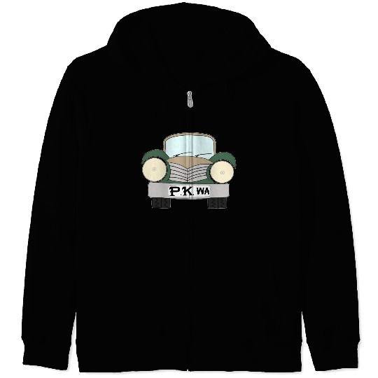 Old Car Khaki Afrikaans PK wa Zip Hoodies
