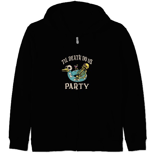 Til Death Do Us Party Bridal Bachelorette Matching Zip Hoodies