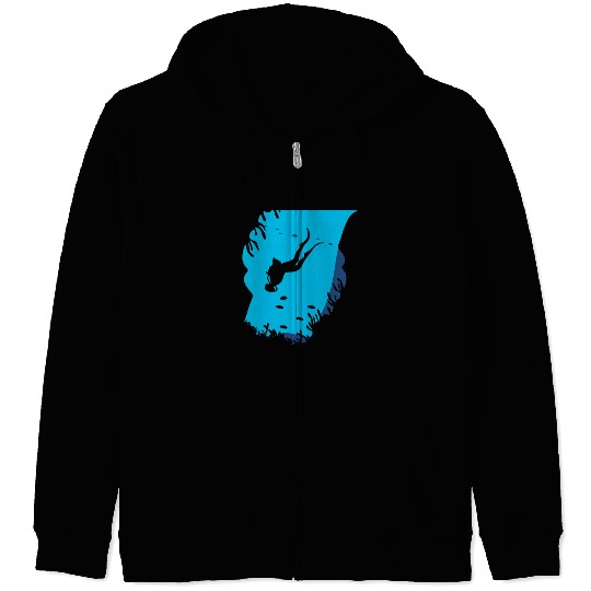 Scuba Diving Zip Hoodies