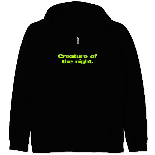 Creature Of The Night Zip Hoodies