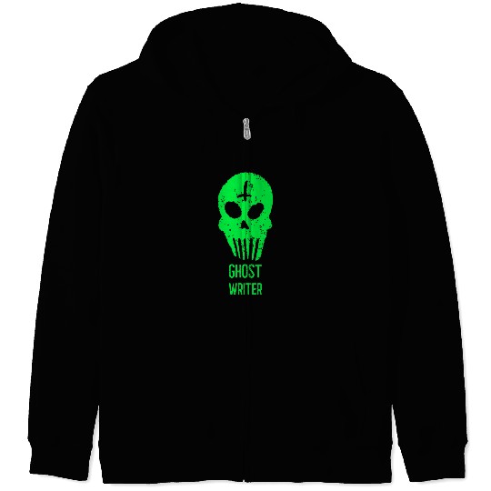 Ghost Writer Halloween Trick or Treat Costume Zip Hoodies