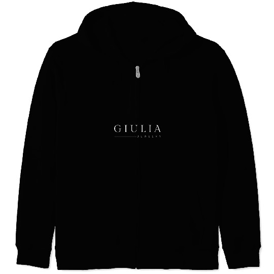 Giulia Jewelry - White Zip Hoodies