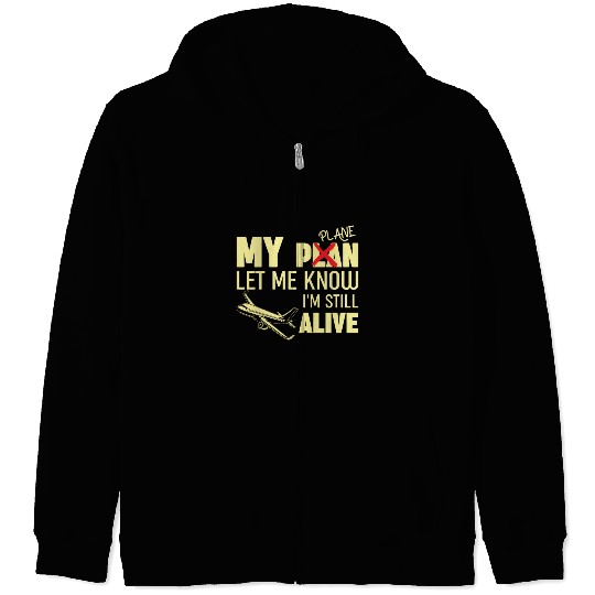 Airline Pilot Pun Aircraft Pilot Zip Hoodies