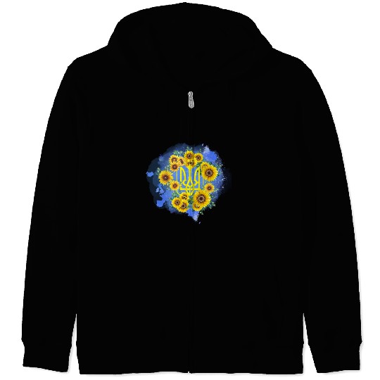 Support Ukraine Zip Hoodies