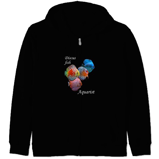 DISCUS FISH AQUARIST Zip Hoodies