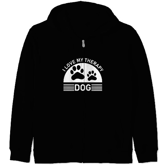 I love my Therapy Dog Zip Hoodies