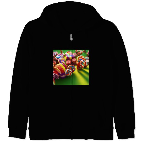 A glimpse into candy land version 2 Zip Hoodies