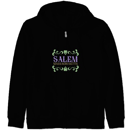Salem Massachusetts Ouija Love Zip Hoodies
