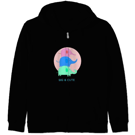 Babay I Kides I Big & cute I Elephant Zip Hoodies
