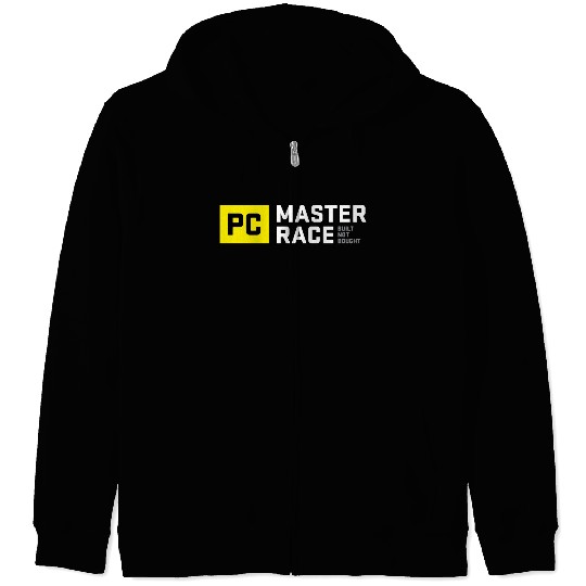 Pc Master Race Built Not Bought Glorious Zip Hoodies