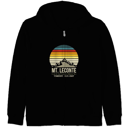 Mt LeConte Great Smoky Mountains Vintage Tennessee Zip Hoodies