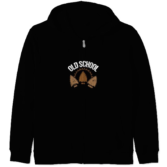 Old School Arrowhead Archery Zip Hoodies