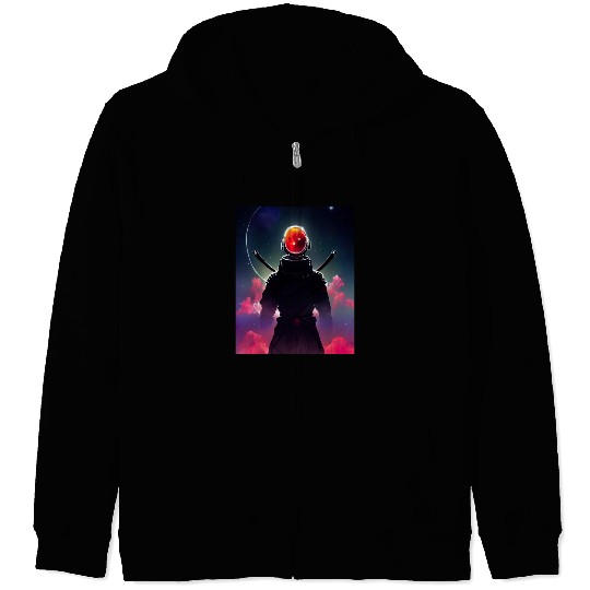 Astronaut Samurai Zip Hoodies