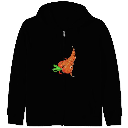 Thicc Carrot Zip Hoodies