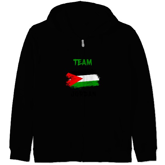 Jordan team flag design Zip Hoodies