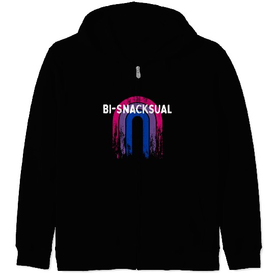 Bi-Snacksual Bisexual LGBTQ Bi Pride LGBT Zip Hoodies