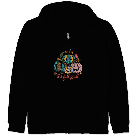 It s Fall Y all Sublimation 01 Zip Hoodies