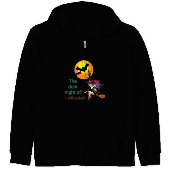 Halloween night Zip Hoodies