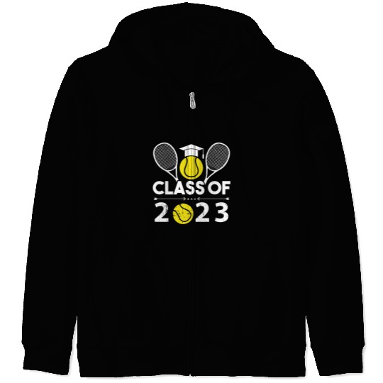 Graduation Class of 2023 Tennis Senior year T-Shir Zip Hoodies