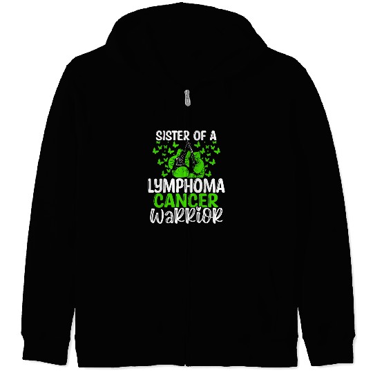 Lymphoma Cancer Awareness Sister Twins Sibling Zip Hoodies