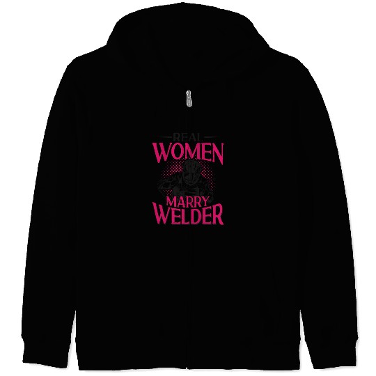 Welder Welding Wife Marriage Zip Hoodies
