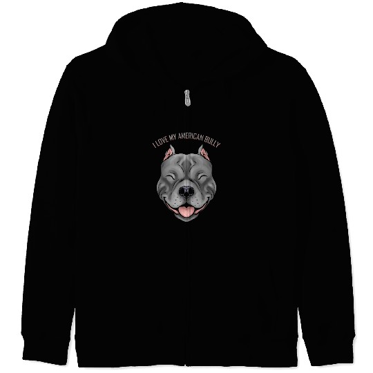 Dog Lover - I Love My American Bully Zip Hoodies