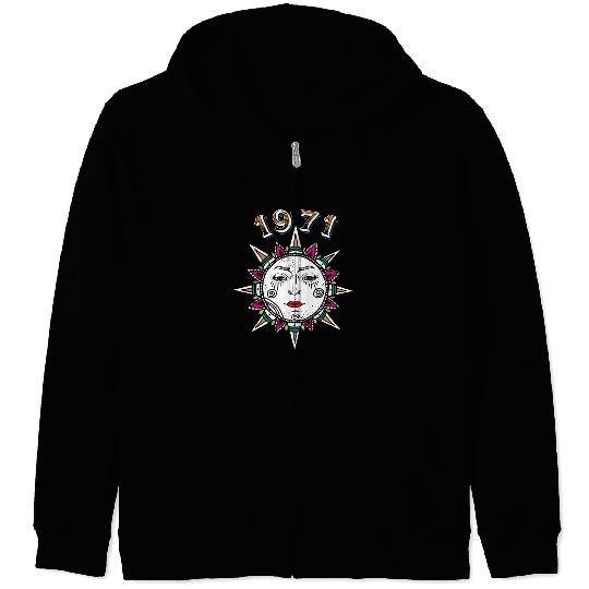 1971 Sun Face Zip Hoodies