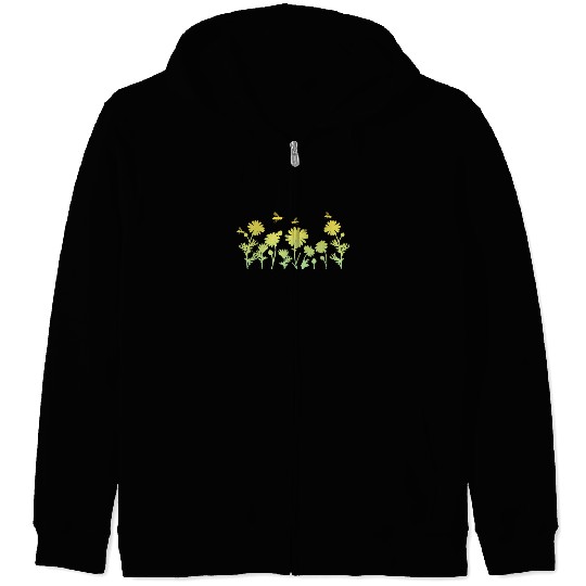 Marguerites Daisy Summer Daisies Flower Garden Zip Hoodies