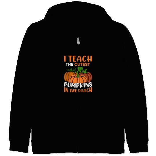 Teacher Halloween Pre-K Teacher Kindergarten Cutes Zip Hoodies