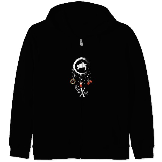 Winter dreamcatcher Christmas Sea turtle Zip Hoodies
