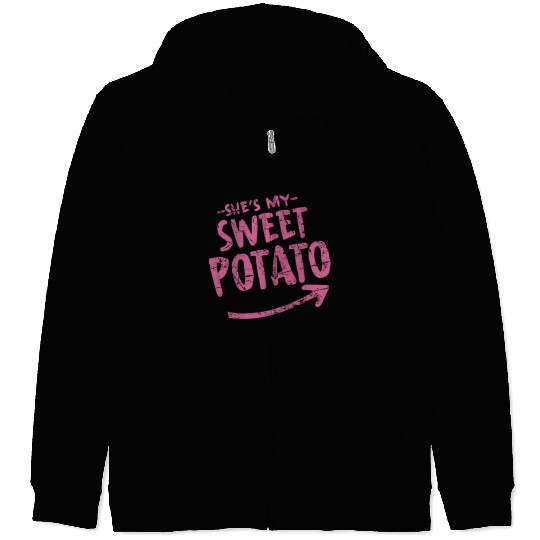 she is my sweet potato Zip Hoodies