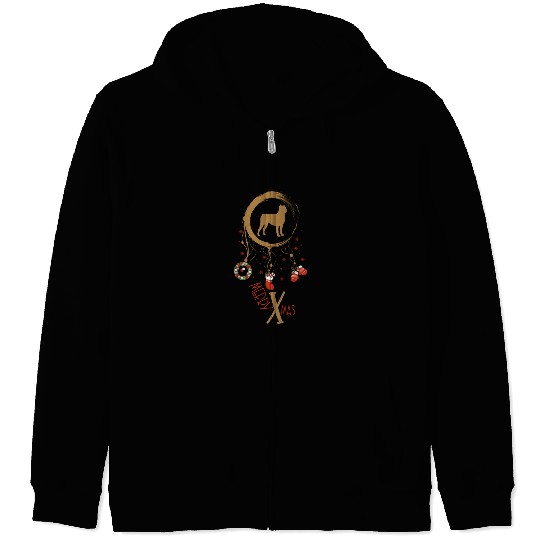 dog dreamcatcher Christmas Cane Corso Zip Hoodies