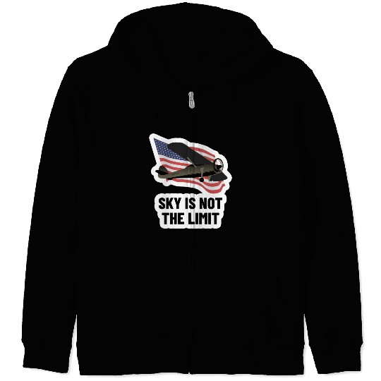 Airforce Aircraft Zip Hoodies