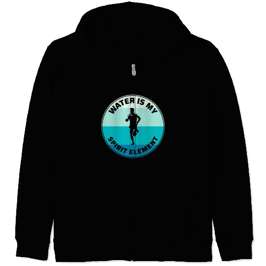 Deep Water Aqua jogging Pool Running Fitness Zip Hoodies